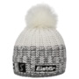 Focus Lux Crystal Skipool Beanie by Eisbär white-grey