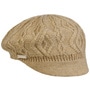 Annelie Knit Newsboy Cap by Seeberger beige