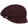 Annelie Knit Newsboy Cap by Seeberger bordeaux