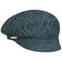Annelie Knit Newsboy Cap by Seeberger petrol blue
