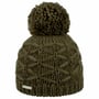 Annelie Pompom Hat by Seeberger olive