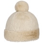 Fake Fur Pompom Hat by Seeberger beige