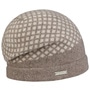 Twotone Check Milled Wool Headsock by Seeberger beige