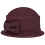 Manja Milled Wool Hat by Seeberger bordeaux