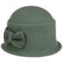 Manja Milled Wool Hat by Seeberger green