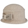 Manja Milled Wool Hat by Seeberger oatmeal