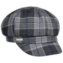 Gadiala Check Newsboy Cap by Seeberger blue