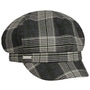 Gadiala Check Newsboy Cap by Seeberger green