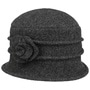 Beata Milled Wool Hat by Seeberger anthracite