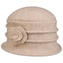Beata Milled Wool Hat by Seeberger oatmeal
