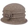 Beata Milled Wool Hat by Seeberger taupe