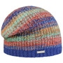 Multicolour Bouclé Beanie Hat by Seeberger blue