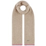 Leacona Knit Scarf by Seeberger oatmeal