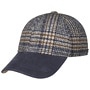 Tweed Check Cap by Lierys navy