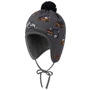 Pompom Hat with Ear Flaps by maximo dark grey