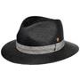Gero Contrast Band Panama Hat by Mayser black-grey