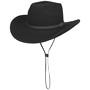 Cascona Wool Western Hat by Lipodo black