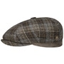 Emil Wool Check Flat Cap Zechbauer by Mayser brown