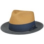 Dovito Fedora Toyo Straw Hat by Stetson nature-blue