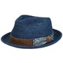 Crochet Player Raffia Hat by Stetson blue