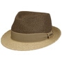 Twotone Toyo Trilby Raffia Hat by Stetson dark brown
