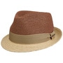 Twotone Toyo Trilby Raffia Hat by Stetson nature-red