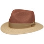 Twotone Toyo Traveller Raffia Hat by Stetson nature-red