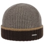 Contrast Edge Wool Beanie Hat by bugatti beige-brown
