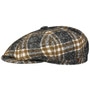 Kyoto Wool Check Newsboy Cap by Alfonso D’Este black-beige