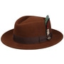Jayburgh Fedora Lite Felt Wool Hat by JJ Hats brown
