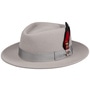 Jayburgh Fedora Lite Felt Wool Hat by JJ Hats light grey