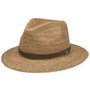Crochet Rollable Traveller Straw Hat by Stetson nature-brown