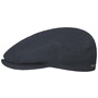 Kent Structure Linen Flat Cap by Stetson navy