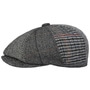 8 Panel Patchwork Flat Cap by Lipodo grey