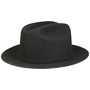 Cattleman Round Western Wool Hat by JJ Hats black