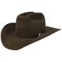 Cattleman Western Wool Hat by JJ Hats dark brown