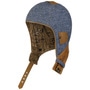 Linen Aviator Helmet with Leather by Stetson denim