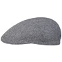 Herringbone UV Silk Driver Flat Cap by Stetson navy