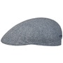 Herringbone UV Silk Driver Flat Cap by Stetson blue