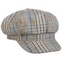 Tarragona Check Newsboy Cap by Lierys grey