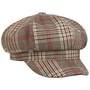Tarragona Check Newsboy Cap by Lierys beige