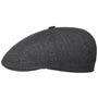 Harridge Silk Flat Cap by Stetson grey-black