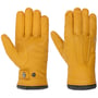 Newton Primaloft Leather Gloves by Pearlwood yellow
