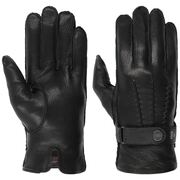 Planar Leather Gloves by Pearlwood black