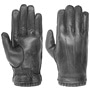 Wilson Knit Edge Leather Gloves by Pearlwood black