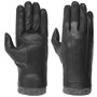 Daisy Touchscreen Leather Gloves by Pearlwood black