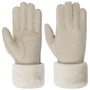 Emma Leather Gloves by Pearlwood beige