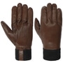 Fredrik Leather Gloves by Hestra dark brown