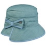 Uni Bucket Linen Hat by Lierys petrol blue