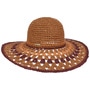 Karola Crochet Floppy Hat by Seeberger terracotta